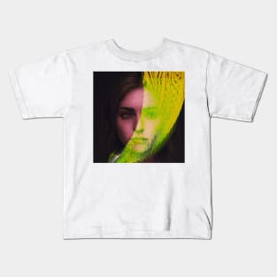 Tense - Glitch Art Portrait Kids T-Shirt